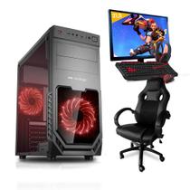 Pc Gamer Completo Smart Pc SMT81293 Intel i5 8GB (GeForce GTX 1650 4GB) 1TB + Cadeira Gamer