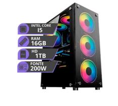 Pc Gamer Computador Cpu Intel I5 Hd 1tb Memoria Ram 16gb - MJB Informática