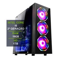 Pc Gamer Computador Cpu Intel I5 Hd 1tb Memoria Ram 16gb