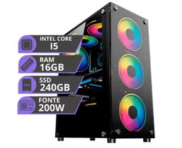 Pc Gamer Computador Cpu Intel I5 Hd SSD 240GB Memoria Ram 16gb - MJB Informática