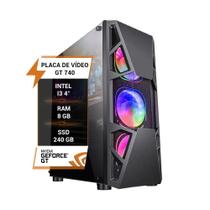 Pc Gamer Core I3 4 Gt 740 Memória 8Gb Ddr3 Ssd 240Gb