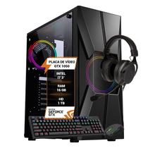 Pc Gamer Core i7 3 GTX 1050 Memória Ram 16gb Hd 1TB SSD 120GB