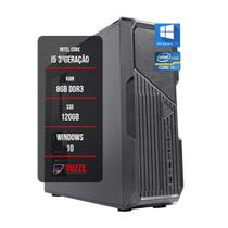 Pc gamer cpu intel i5 placa mãe h61 8gb ram ssd 120gb