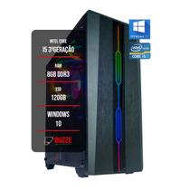Pc gamer cpu intel i5 placa mãe h61 8gb ram ssd 120gb