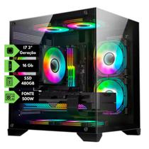 Pc Gamer Cpu Intel I7 3.4ghz Ssd 480gb Memoria Ram 16gb 500W