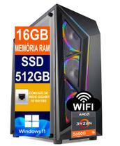 Pc Gamer Cpu Ryzen 5 5700g Ssd 512gb 16gb Memória Ram TECH POWER