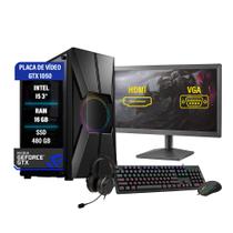 Pc Gamer Darius Completo I5 3ºGer. GTX 1050 16GB SSD 480GB