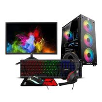 PC Gamer eFacini I3, GTX 1660 Super, SSD 480GB, RAM 8GB, 550W, 23" LED, Kit Gamer