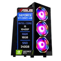 PC Gamer Fácil by Asus Intel Core i5 10400f (Décima geração) 16GB DDR4 3000MHz GTX 1050ti 4GB SSD 240GB Fonte 500W