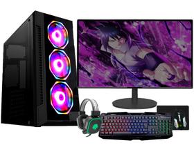 PC Gamer Fácil Completo Intel Core i5 (6ª geração) 16GB SSD 240GB GTX 1650 4GB Monitor 19" - Teclado Mouse Headset