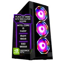PC Gamer Fácil Intel Core i5 11400f (11ª Geração) 16GB DDR4 GTX 1660 SUPER 6GB SSD 960GB - Fonte 750w - Fácil Computadores