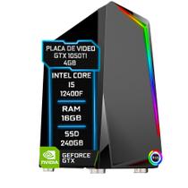 PC Gamer Fácil Intel Core i5 12400F (12ª Geração) 16GB DDR4 GTX 1050ti 4GB SSD 240GB - Fonte 500w - Fácil Computadores