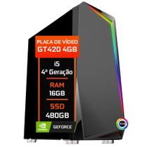 PC Gamer Fácil Intel core i5 (4ª geração) 16GB GT 420 4gb SSD 480GB