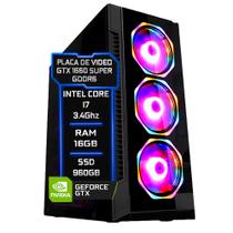 PC Gamer Fácil Intel Core i7 3.4 GHz 16GB SSD 960GB Geforce GTX 1660 SUPER 6GB - Fonte 750W - Fácil Computadores