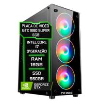 PC Gamer Fácil Intel Core i7 (3ª Geração) 16GB GTX 1660 SUPER 6GB SSD 960GB - Fonte 750W