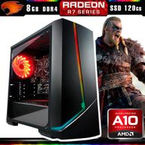 Pc Gamer G-Fire Htg-430 AMD A10 9700 8Gb (Radeon R7 2Gb) SSD 120Gb
