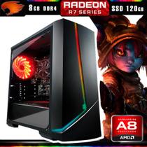 PC Gamer G-Fire Htg-492 AMD A8 3.4Ghz 8GB( Radeon R7 2GB) SSD 120GB