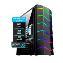 Pc Gamer I3 6 16Gb Gtx 1660 Ssd 480Gb