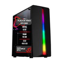 Pc Gamer I3 6 16Gb Gtx 1660 Ssd 480Gb