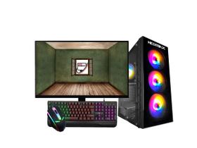 Pc gamer i3 8gb ram hd1tb ssd240gb placa de vídeo de 4gb