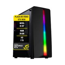 Pc Gamer i5 10 Memória 16Gb GTX 1650 4GB HD 1TB SSD 480GB