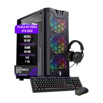 Pc Gamer i5 10400F 16Gb DDR4 GTX 1650 4GB HD 1TB SSD 480GB