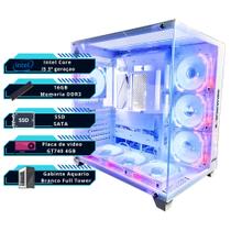 PC Gamer i5 3ª 16GB SSD 480GB GT 740 4GB Full Tower Aquário Branco PC Gamer i5 3ª 16GB SSD 480GB GT 740 4GB Full Tower Aquário Branco