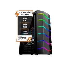 Pc Gamer I5 4 Memória 16Gb Ddr3 Ssd 240Gb Gtx 1660