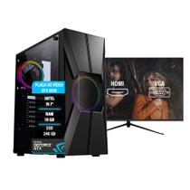 Pc Gamer i5 7 GTX 1650 16Gb SSD 240 Fonte 600 Monitor