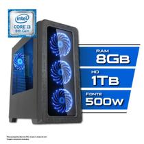 PC Gamer Intel Core i3 8ª Geração 8GB HD 1TB Gigabyte H310M M.2 2.0 - CertoX Force 3101