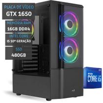 PC Gamer Intel Core i5 10400F - GTX 1650 - 16Gb Ram - SSD 480Gb