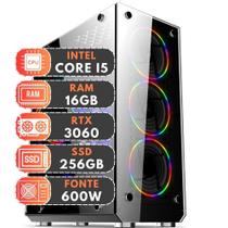 PC Gamer Intel Core i5 10ª Geração 16GB RAM Geforce RTX 3060 12GB SSD 256GB 600W 3green Extreme 3E-029 PC Gamer Intel Core i5 10ª Geração 16GB RAM Geforce RTX 3060 12GB SSD 256GB 600W 3green Extreme 3E-029