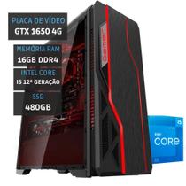 PC Gamer Intel Core i5 12400F - GTX 1650 - 16Gb Ram - SSD 480Gb