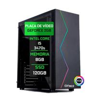 Pc Gamer intel Core i5 3.60Ghz 8Gb GeForce Nvidia GT730 2Gb ssd 120GB + Kit Coolers Led