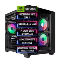 PC Gamer Intel Core i5 3.8Ghz RAM 16GB SSD 480GB GEFORCE 4GB ADVANCEDTECH
