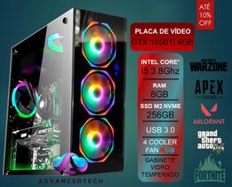 PC Gamer Intel Core I5 3.8Ghz RAM 8GB GTX 1050TI 4GB SSD M2 NVME 256GB - Windows 10 - ADVANCEDTECH