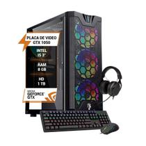 Pc Gamer Intel Core I5 3 Gtx 1050 Ram 8Gb Hd 1Tb Ssd 120Gb