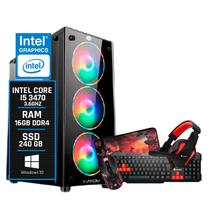 PC Gamer Intel Core i5 3470 3.6GHz Memória Ram 16GB DDR3 SSD 240GB Kit Gamer Completo - ALLIGATOR GAMING