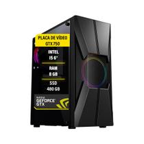Pc Gamer Intel Core I5 6 Memória 8Gb SSD 480GB GTX 750 4GB