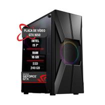 Pc Gamer Intel Core I5 7 Gtx 1650 Memória 16Gb Ssd 240Gb Pc Gamer Intel Core I5 7 Gtx 1650 Memória 16Gb Ssd 240Gb
