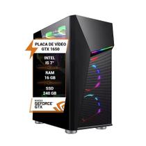 Pc Gamer Intel Core I5 7 Gtx 1650 Memória 16Gb Ssd 240Gb
