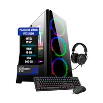 Pc gamer Intel Core i7 10 RTX 3050 8GB 16GB RAM SSD 960GB