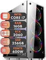 PC Gamer Intel Core i7 10ª Geração 16GB RAM Geforce RTX 2060 6GB SSD 256GB 600W