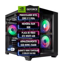 PC Gamer Intel Core I7 3.9Ghz RAM 8GB GTX 1050TI 4GB SSD M2 NVME 256GB - Windows 10 - ADVANCEDTECH