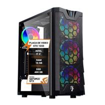 Pc Gamer Intel Core I7 4º Gtx1650 Memória 16Gb Ram Ssd 480Gb