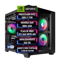 PC Gamer Intel Core i7 7Geração RAM DDR4 16GB SSD 1TB GEFORCE GTX 1660 SUPER 6GB - ADVANCEDTECH