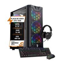 Pc Gamer Intel I5 10 Memória 16Gb Gtx 1650 Hd 1Tb Ssd 480Gb
