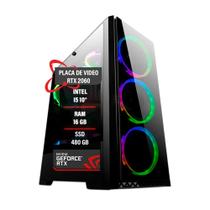 Pc gamer Intel I5 10 RTX2060 RAM 16GB DDR4 SSD 480GB
