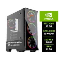 Pc Gamer Intel I5 10400f 16gb Rtx 3060 12gb Hd 2tb Ssd 240gb - A Especialista Informática