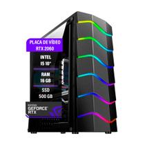Pc Gamer Intel i5 10400f RTX 2060 16GB RAM SSD M2 500GB - THARGON TECHNOLOGY